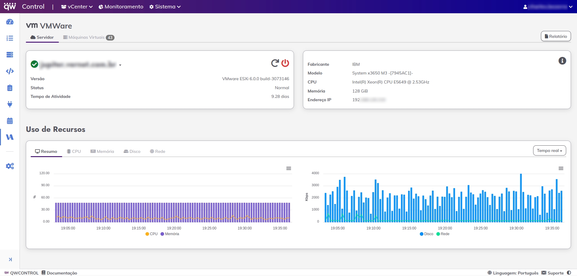 VM Overview Interface